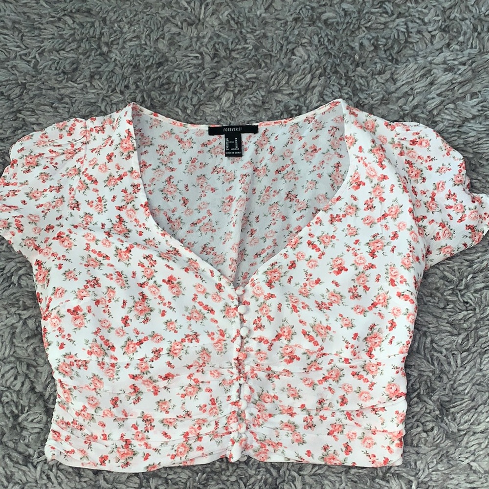 Floral crop top